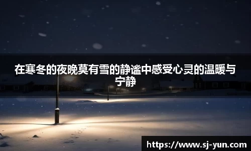 在寒冬的夜晚莫有雪的静谧中感受心灵的温暖与宁静